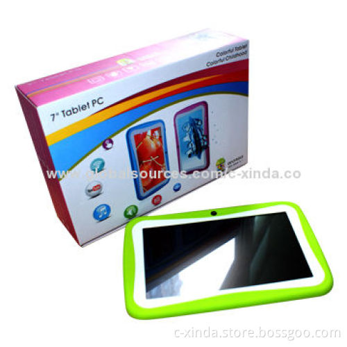 7-inch Capacitive Children's Tablet PCs with RK3026 Dual-core CPU, Dual-camera and Wi-Fi